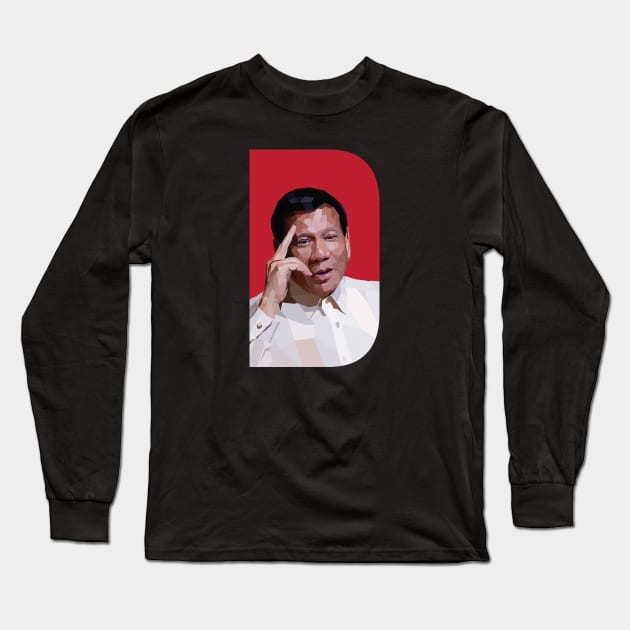 DU30 Poly Solid D Long Sleeve T-Shirt by teeleoshirts